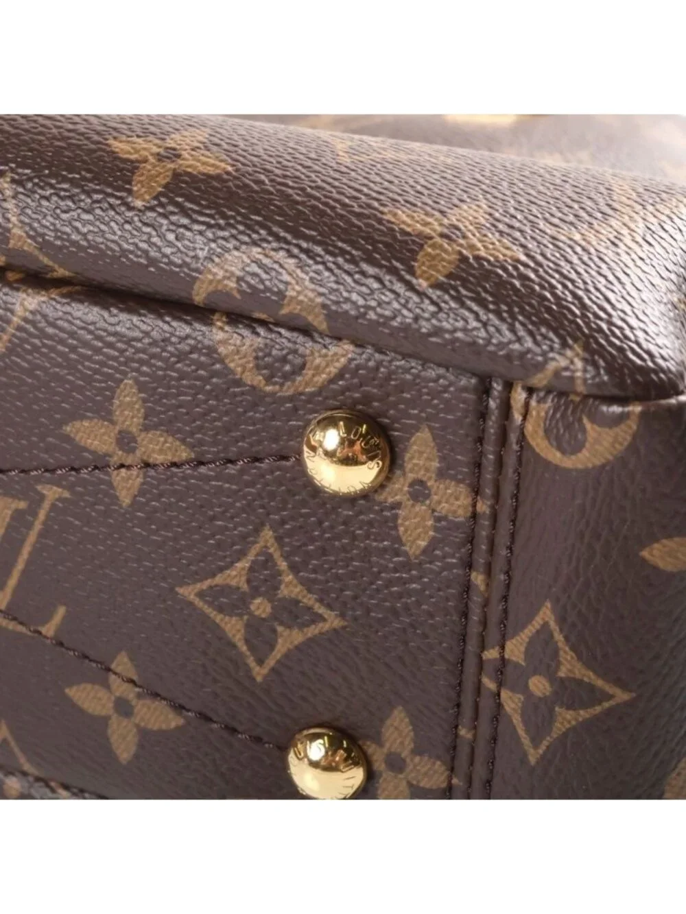Louis Vuitton Monogram Pallas BB Handbag 2-Way Shoulder Leather Brown